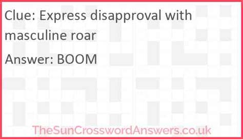 Express disapproval crossword clue. Things To Know About Express disapproval crossword clue. 